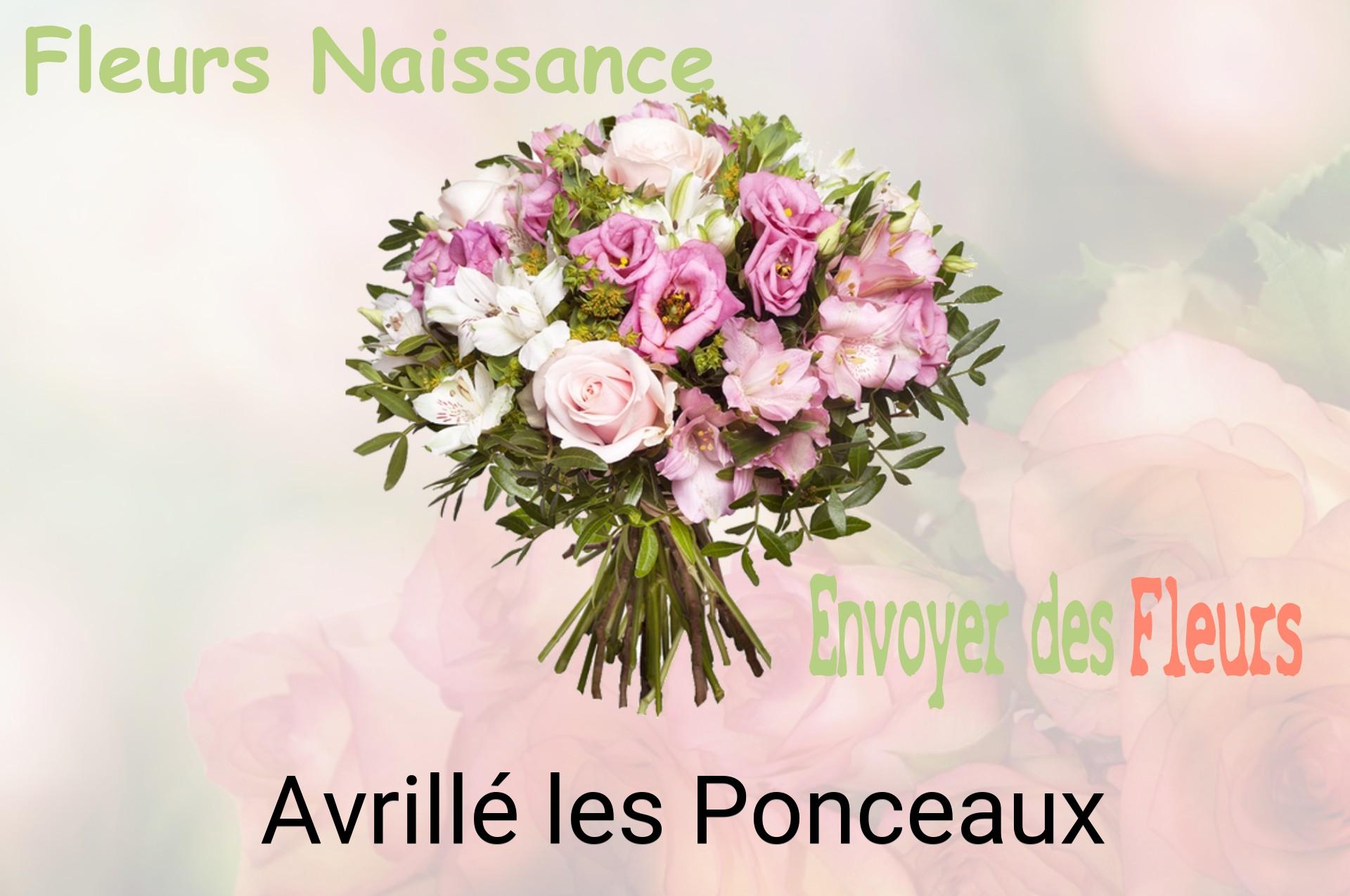 Bouquet de fleurs de naissance livré à Avrillé-les-Ponceaux